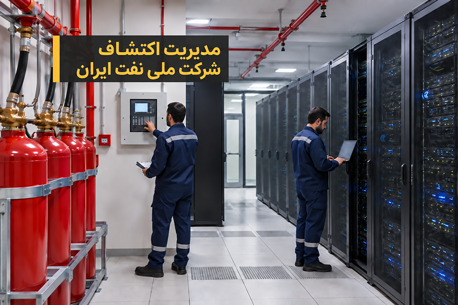 سیستم اعلام و اطفای حریق اتاق سرور شرکت ملی نفت ایران
