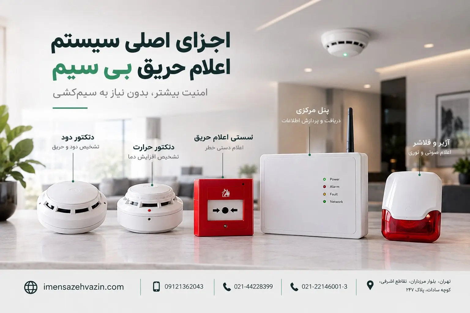 سیستم اعلام حریق بی سیم