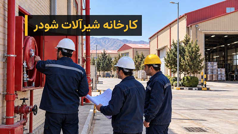 مشاوره و طراحی ایمنی حریق کارخانه شیرآلات شودر