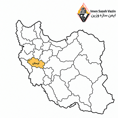 نقشه استان لرستان