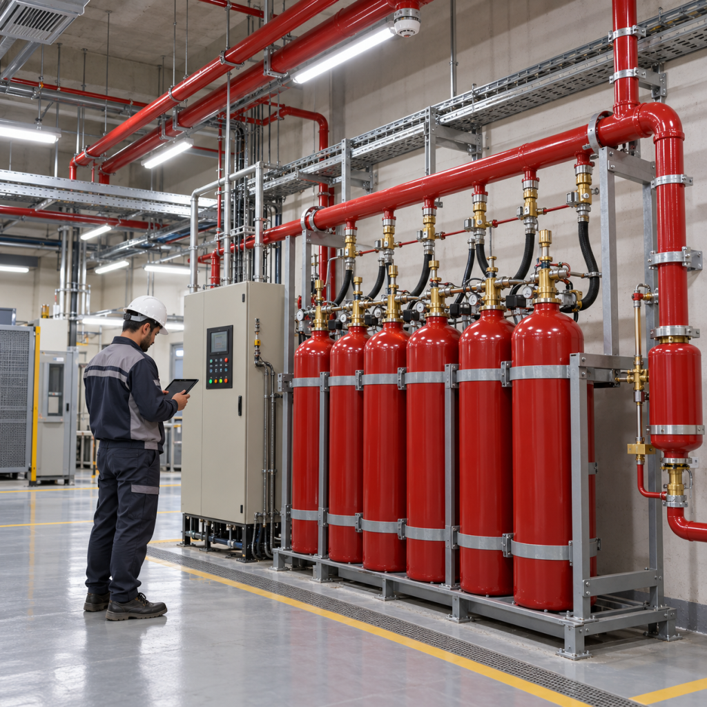 بازطراحی سیستم اطفای حریق CO2