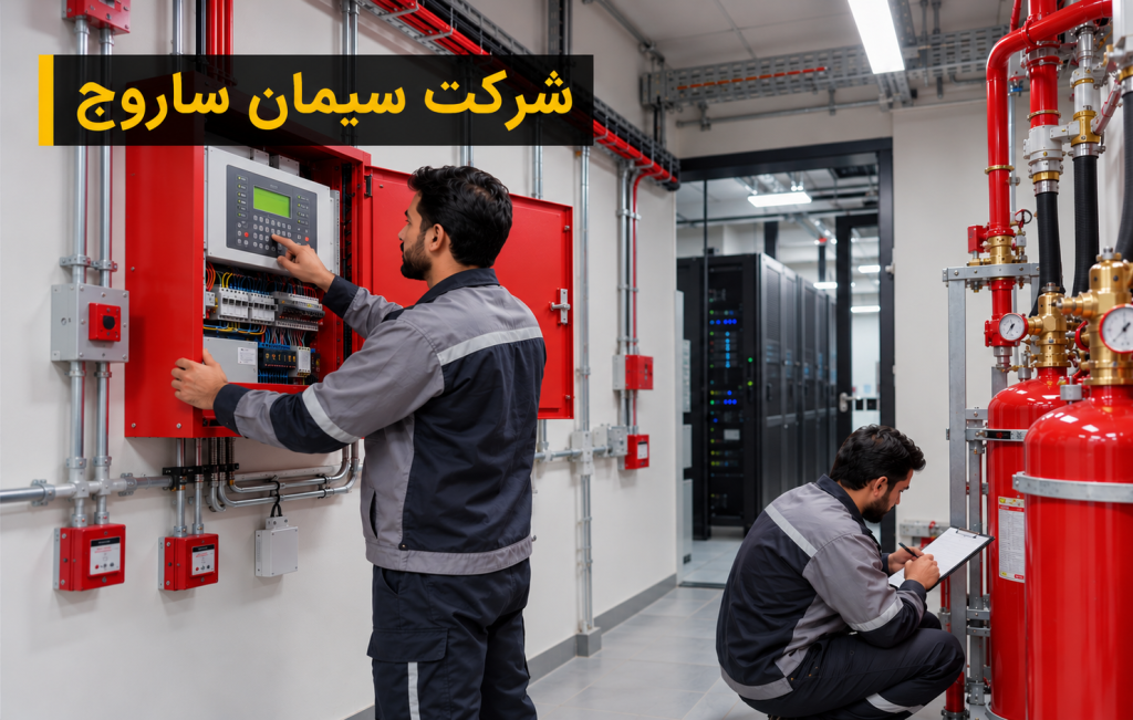 طراحی و اجرای سیستم اعلام و اطفای حریق FM200
