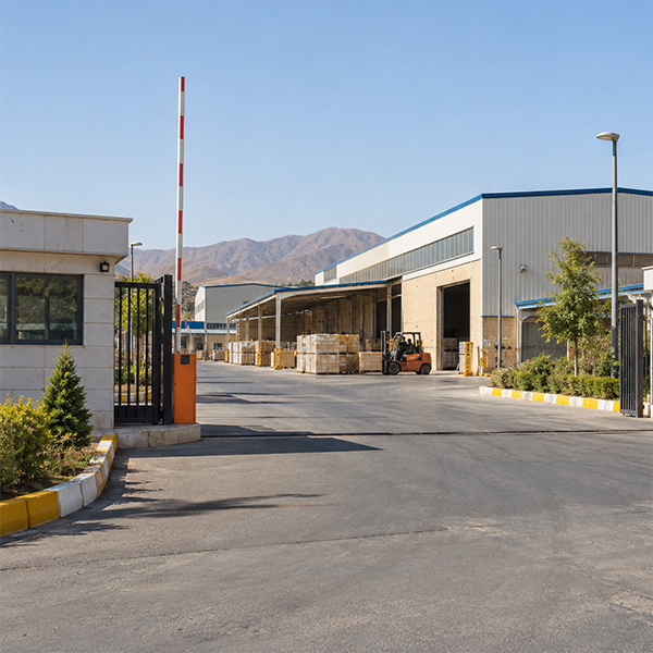 نمای کارخانه نیلپر در شهرک صنعتی پرند